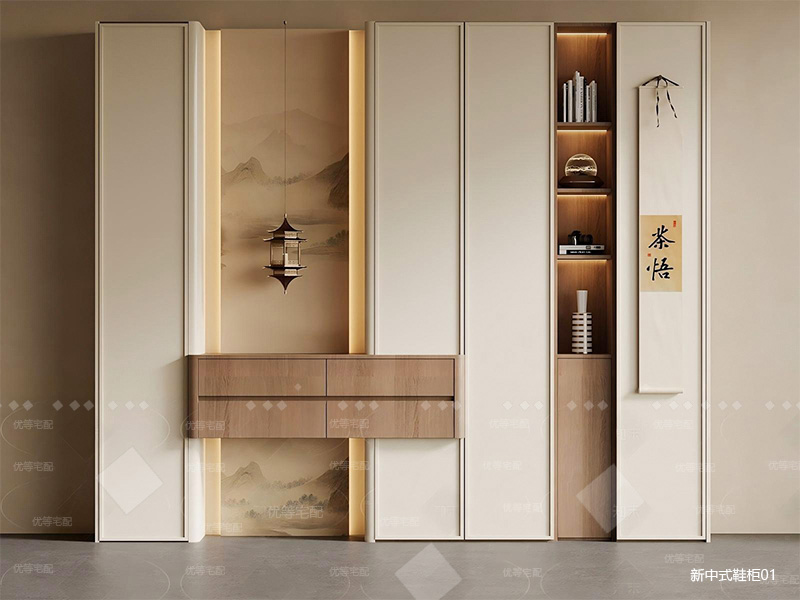 新中式鞋柜1